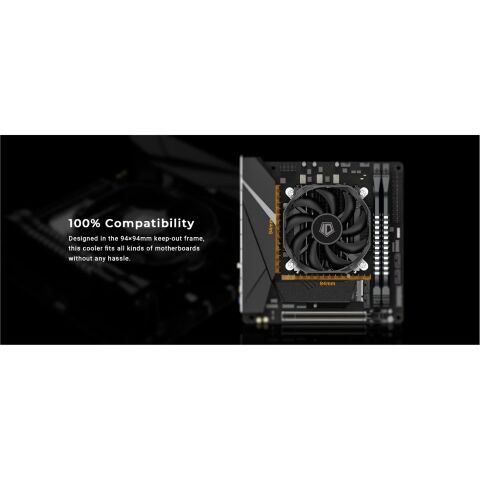 Кулер для процессора ID-Cooling IS-30i Black - Нулевой остаток (Feed)  - Нулевой остаток (Feed) 