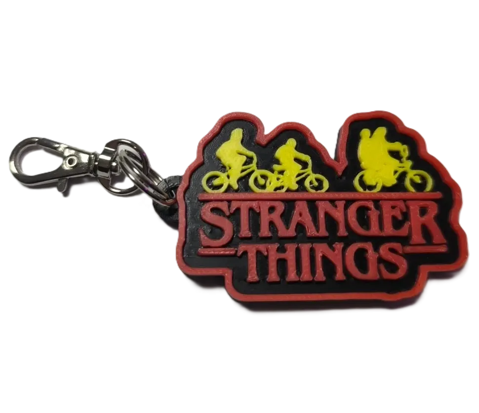 Брелок Stranger Things Дуже дивні справи Logo Keychain ABS пластик 4 см.