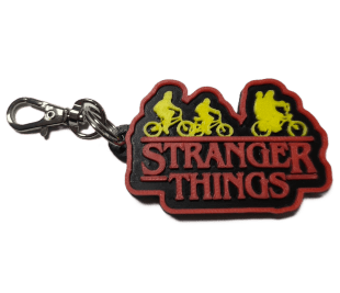 Брелок Stranger Things Дуже дивні справи Logo Keychain ABS пластик 4 см.