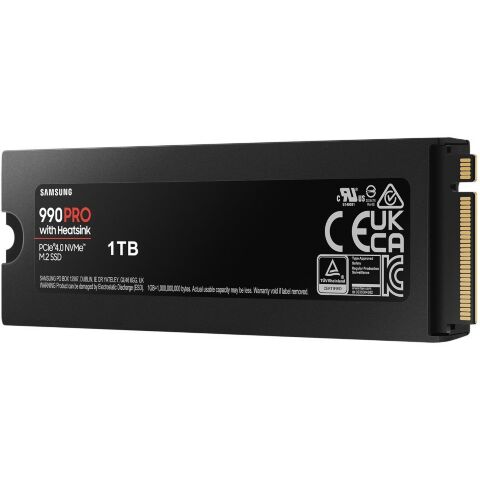 Накопитель SSD M.2 2280 1TB 990 PRO with Heatsink Samsung (MZ-V9P1T0CW) - Внутренние SSD  - Внутренние SSD 