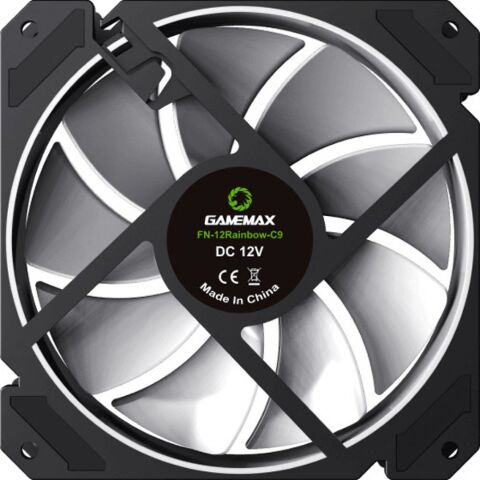 Кулер для корпуса Gamemax FN-12Rainbow-C9 - Вентиляторы к корпусам  - Вентиляторы к корпусам 