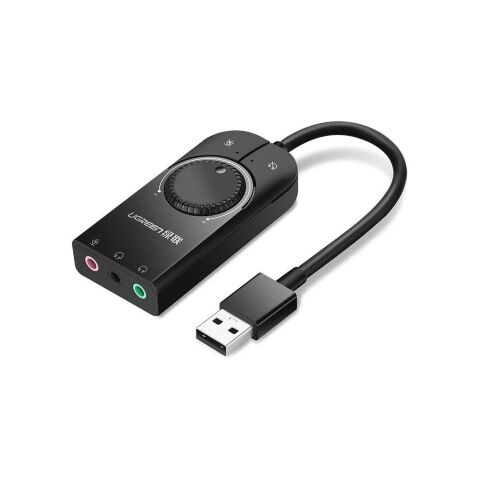 Звуковая плата Ugreen CM129 black (40964) - Звуковые платы - Звуковые платы