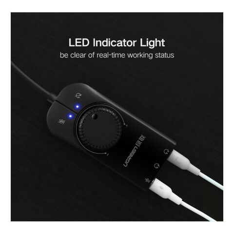 Звуковая плата Ugreen CM129 black (40964) - Звуковые платы - Звуковые платы