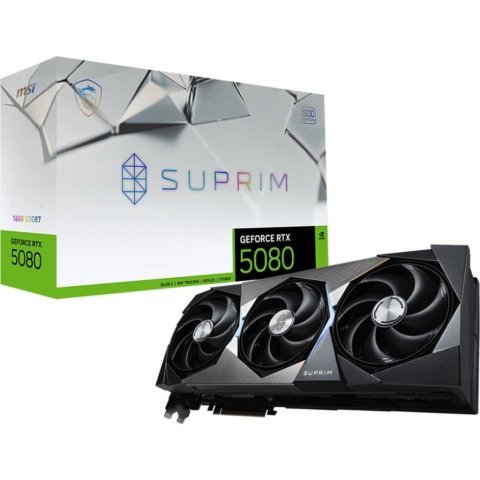 Видеокарта MSI GeForce RTX5080 16GB SUPRIM SOC (RTX 5080 16G SUPRIM SOC) - Нулевой остаток (Feed)  - Нулевой остаток (Feed) 