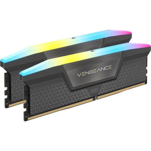 Модуль памяти для компьютера DDR5 96GB (2x48GB) 6000 MHz Vengeance RGB Grey Corsair (CMH96GX5M2E6000Z36) - Нулевой остаток (Feed) - Нулевой остаток (Feed)