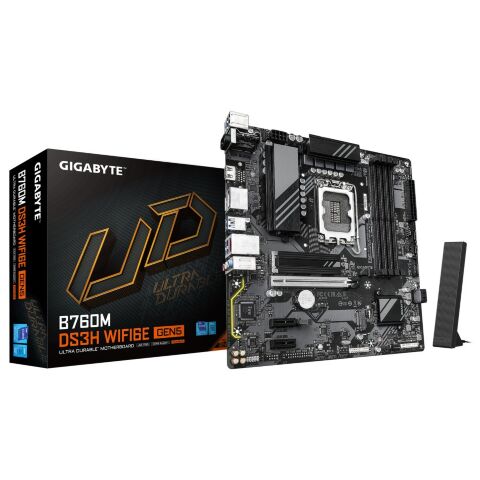 Материнская плата GIGABYTE B760M DS3H WF6E GEN5 - Нулевой остаток (Feed)  - Нулевой остаток (Feed) 