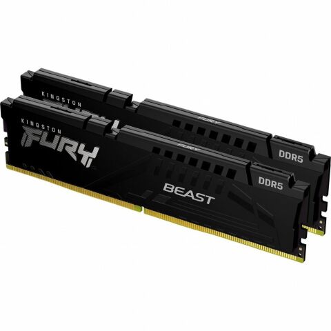 Модуль памяти для компьютера DDR5 32GB (2x16GB) 5600 MHz Beast Black Kingston Fury (ex.HyperX) (KF556C40BBK2-32) - Нулевой остаток (Feed)  - Нулевой остаток (Feed) 