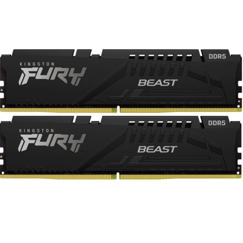 Модуль памяти для компьютера DDR5 16GB (2x8GB) 6000 MHz Beast Black XMP Kingston Fury (ex.HyperX) (KF560C30BBK2-16) - Нулевой остаток (Feed)  - Нулевой остаток (Feed) 