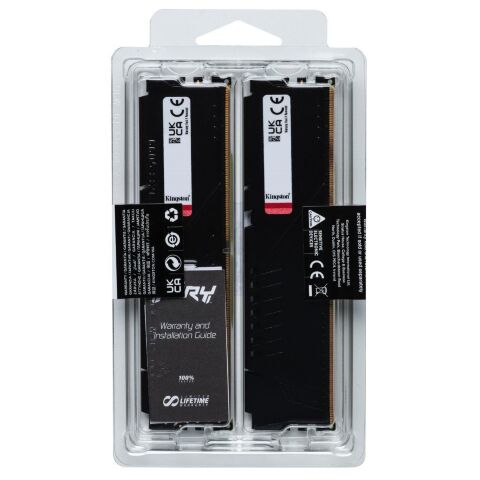 Модуль памяти для компьютера DDR5 16GB (2x8GB) 6000 MHz Beast Kingston Fury (ex.HyperX) (KF560C36BBEK2-16) - Нулевой остаток (Feed) - Нулевой остаток (Feed)