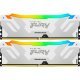 Модуль памяти для компьютера DDR5 32GB (2x16GB) 7600 MHz Renegade RGB White XMP Kingston Fury (ex.HyperX) (KF576C38RWAK2-32) - Модули памяти для компьютера  - Модули памяти для компьютера 