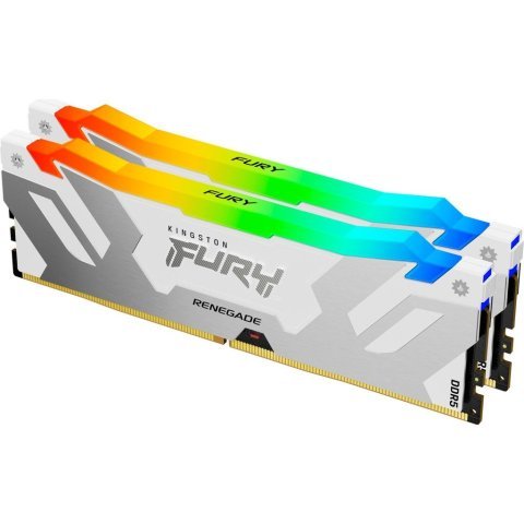 Модуль памяти для компьютера DDR5 32GB (2x16GB) 7600 MHz Renegade RGB White XMP Kingston Fury (ex.HyperX) (KF576C38RWAK2-32) - Модули памяти для компьютера  - Модули памяти для компьютера 