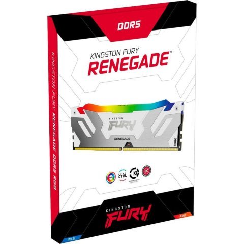 Модуль памяти для компьютера DDR5 32GB (2x16GB) 7600 MHz Renegade RGB White XMP Kingston Fury (ex.HyperX) (KF576C38RWAK2-32) - Модули памяти для компьютера  - Модули памяти для компьютера 
