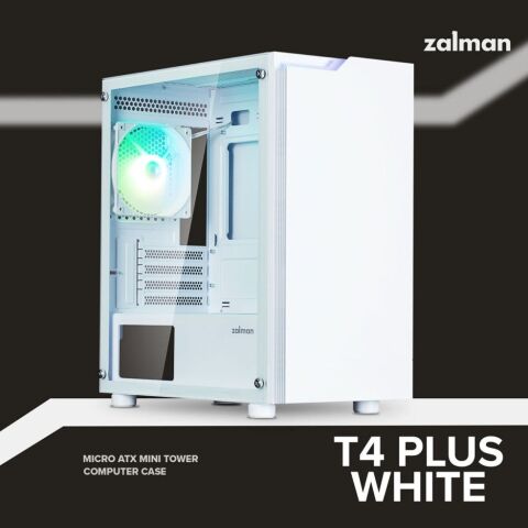 Корпус Zalman T4 Plus (T4PLUSWHITE) - Нулевой остаток (Feed) - Нулевой остаток (Feed)