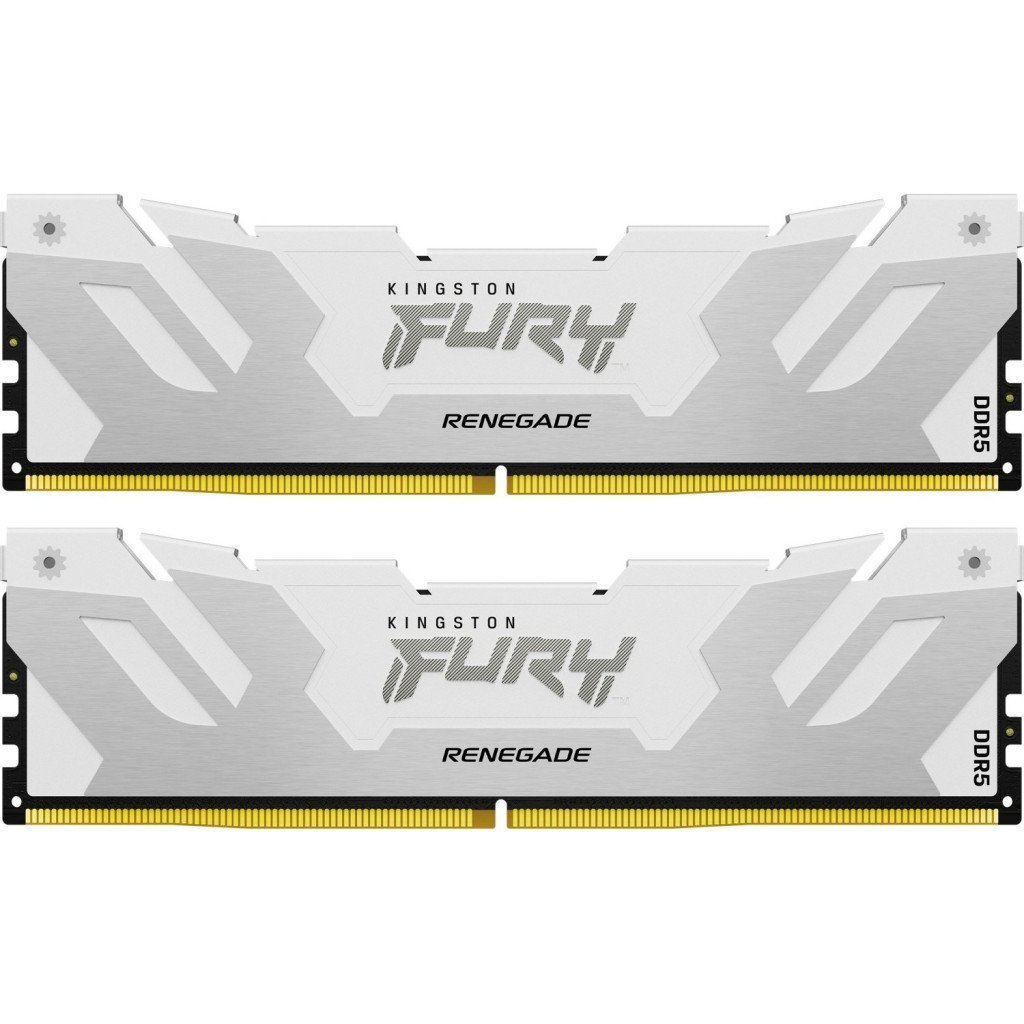 Модуль памяти для компьютера DDR5 64GB (2x32GB) 6400 MHz Renegade White XMP Kingston Fury (ex.HyperX) (KF564C32RWK2-64)