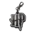 Брелок Harry Potter Гаррі Logo Keychain ABS пластик 4 см. -   -  