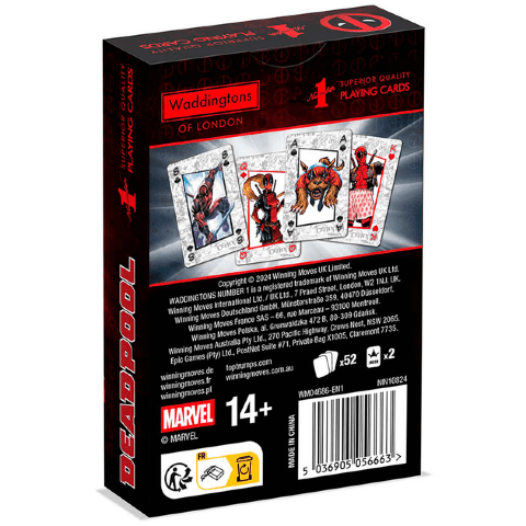 Гральні карти Марвел Marvel Deadpool Play Cards Game Waddingtons Number 1 -   -  