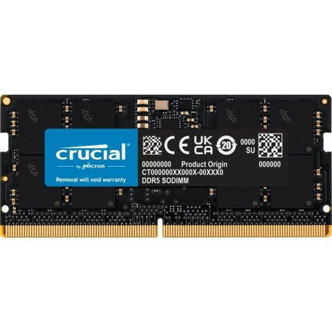 Модуль памяти для ноутбука SoDIMM DDR5 16GB 4800 MHz Micron (CT16G48C40S5) - Нулевой остаток (Feed)  - Нулевой остаток (Feed) 