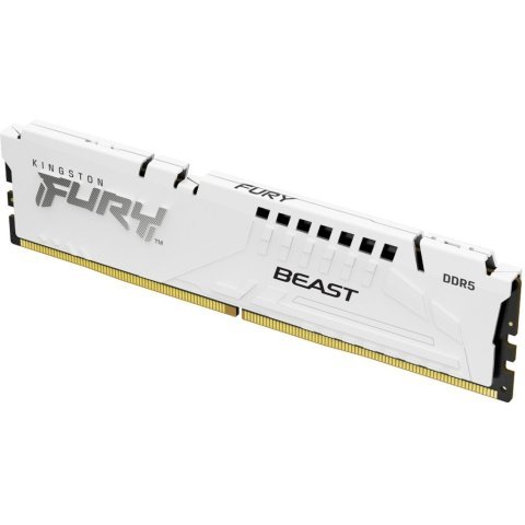 Модуль памяти для компьютера DDR5 16GB 5200 MHz Beast AM5 White Kingston Fury (ex.HyperX) (KF552C36BWE-16) - Нулевой остаток (Feed)  - Нулевой остаток (Feed) 