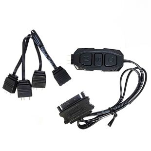 Модуль управления подсветкой Zezzio Контролер керування Zezzio ARGB 3-Pin 5V/SATA (Zezzio ARGB controller Sata) (Zezzio ARGB 3-Pin 5V/SATA)