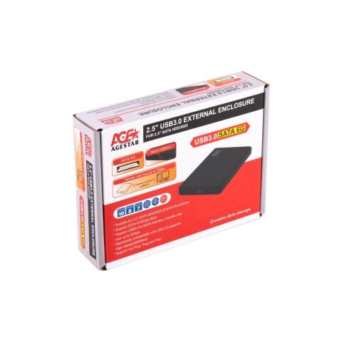 Карман внешний AgeStar 2.5" USB3.0 (3UB2P2) - Аксессуары к HDD  - Аксессуары к HDD 
