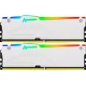Модуль памяти для компьютера DDR5 64GB (2x32GB) 6000 MHz Beast White RGB Kingston Fury (ex.HyperX) (KF560C36BWEAK2-64)