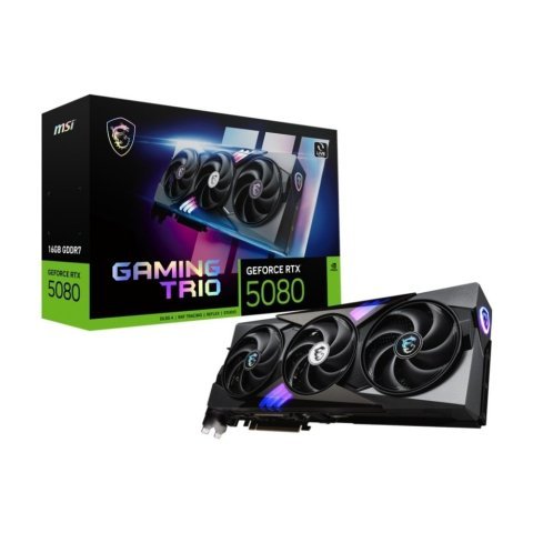 Видеокарта MSI GeForce RTX5080 16GB GAMING TRIO (RTX 5080 16G GAMING TRIO) - Нулевой остаток (Feed)  - Нулевой остаток (Feed) 
