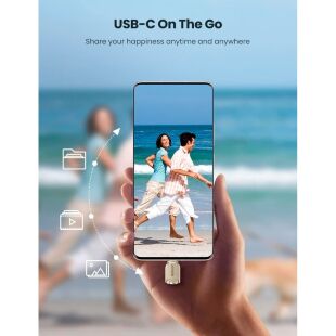 Считыватель флеш-карт UGREEN USB-C to TF 3.0 CM331 Light Golden (80124)