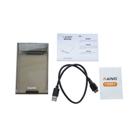 Карман внешний Maiwo 2.5" SATA/SSD HDD - USB3.0 (K2510B) - Нулевой остаток (Feed) - Нулевой остаток (Feed)