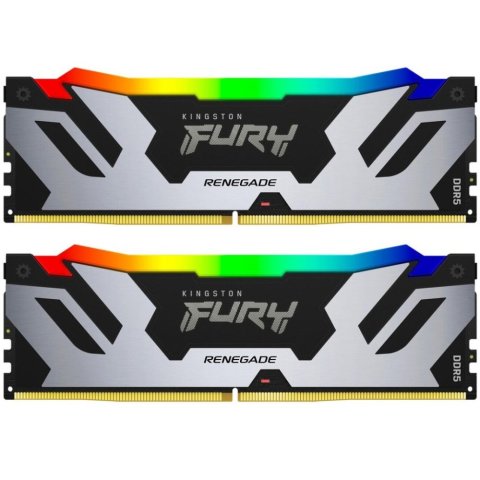 Модуль памяти для компьютера DDR5 96GB (2x48GB) 6000 MHz Renegade RGB XMP Kingston Fury (ex.HyperX) (KF560C32RSAK2-96) - Нулевой остаток (Feed)  - Нулевой остаток (Feed) 