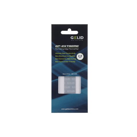 Термопрокладка Gelid Solutions GP-Extreme 120x20x2.0 mm (TP-GP05-D) - Акссесуары к системам охлаждения - Акссесуары к системам охлаждения