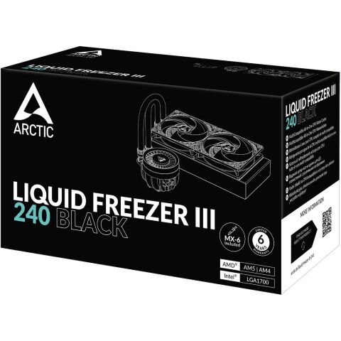 Система жидкостного охлаждения Arctic Liquid Freezer III - 240 Black (ACFRE00134A) - Нулевой остаток (Feed)  - Нулевой остаток (Feed) 