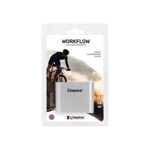 Считыватель флеш-карт Kingston Workflow Dual-Slot microSDHC/XC UHS-II (WFS-SDC) - Нулевой остаток (Feed) - Нулевой остаток (Feed)