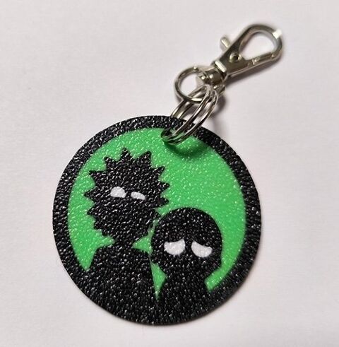 Брелок Rick and Morty keychain ABS пластик 4 см. - -