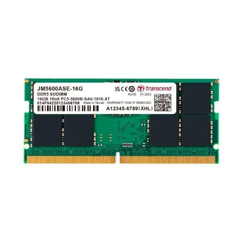 Модуль памяти для ноутбука SoDIMM DDR5 16GB 5600 MHz JetRam Transcend (JM5600ASE-16G) - Нулевой остаток (Feed)  - Нулевой остаток (Feed) 