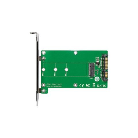 Контроллер SATA to M.2 (NGFF) B-key SSD 22*42, 22*60, 22*80 mm Maiwo (45776/KT001A) - Контроллеры ExpressCard - Контроллеры ExpressCard