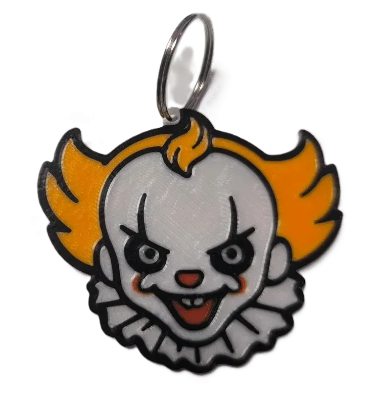 Брелок Pennywise IT Keychain ABS пластик Пенівайз Воно 7 см.