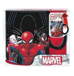 Чашка хамелеон Abystyle MARVEL Spider-Man Multiverse Ceramic Mug кружка Человек-паук 460 мл