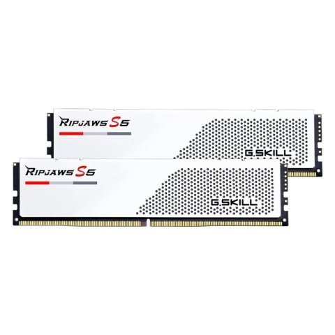 Модуль памяти для компьютера DDR5 32GB (2x16GB) 6000 MHz Ripjaws S5 White G.Skill (F5-6000J3238F16GX2-RS5W) - Нулевой остаток (Feed) - Нулевой остаток (Feed)