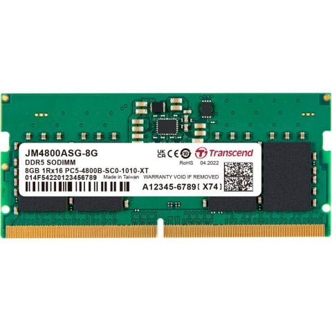 Модуль памяти для ноутбука SoDIMM DDR5 8GB 4800 MHz JetRam Transcend (JM4800ASG-8G) - Нулевой остаток (Feed)  - Нулевой остаток (Feed) 