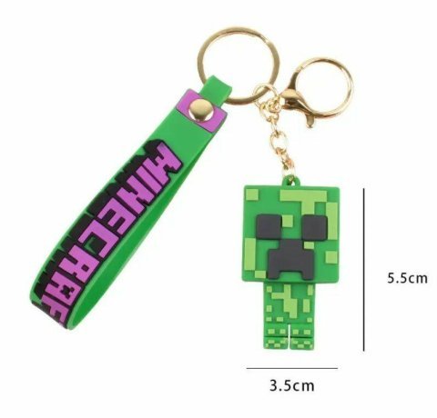 Брелок подвеска на рюкзак Minecraft Майнкрафт 3D Creeper Backpack -   -  