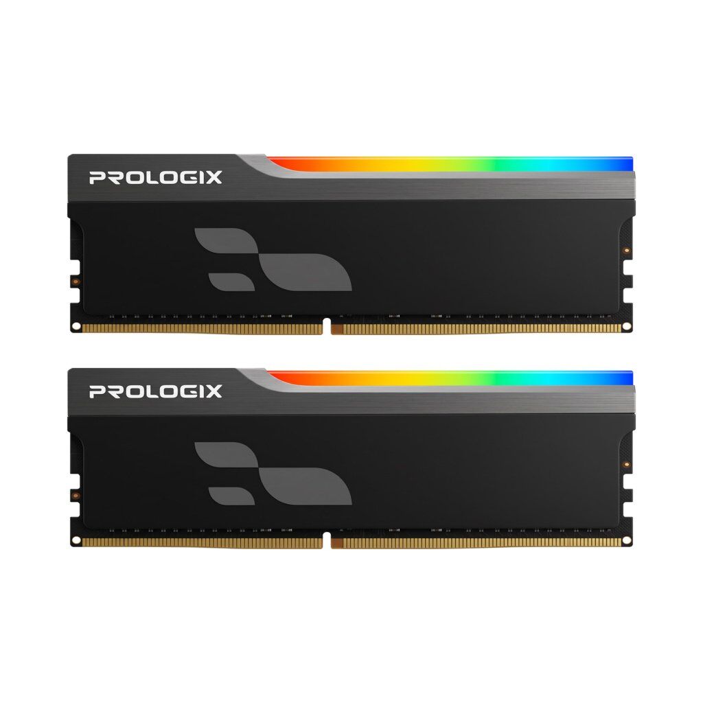 Модуль памяти для компьютера DDR4 16GB (2x8GB) 3600 MHz Onyx Black RGB Prologix (PRO16GB3600YBR4K)