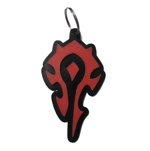 Брелок Warcraft Horde Keychain ABS пластик Варкрафт Орда 9 см. - -