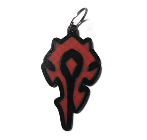 Брелок Warcraft Horde Keychain ABS пластик Варкрафт Орда 9 см. - -