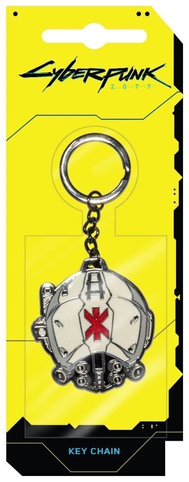 Брелок JINX Cyberpunk 2077 Heads Up Metal Keychain -   -