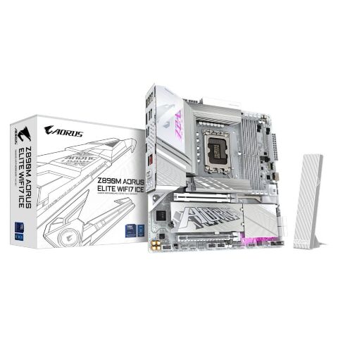 Материнская плата GIGABYTE Z890M AORUS ELITE WIFI7 ICE - Системные (материнские) платы  - Системные (материнские) платы 