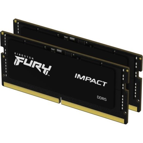 Модуль памяти для ноутбука SoDIMM DDR5 64GB (2x32GB) 5600 MHz FURY Impact Kingston Fury (ex.HyperX) (KF556S40IBK2-64) - Нулевой остаток (Feed)  - Нулевой остаток (Feed) 