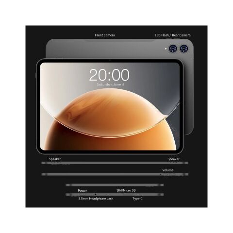 Планшет Teclast T65 13.4 6/256GB LTE Space Gray (6940709680131) - Планшеты  - Планшеты 