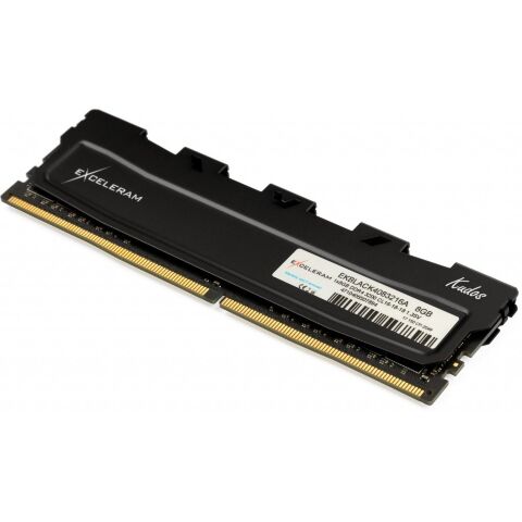 Модуль памяти для компьютера DDR4 8GB 3200 MHz Kudos Black eXceleram (EKBLACK4083216A) - Нулевой остаток (Feed)  - Нулевой остаток (Feed) 