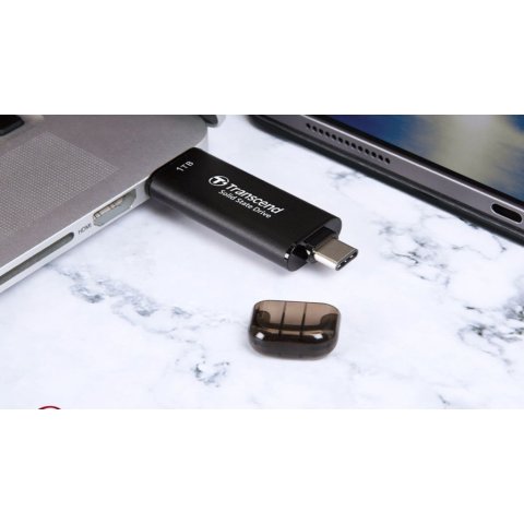 Накопитель SSD USB 3.2 1TB Transcend (TS1TESD310C) - Внутренние SSD  - Внутренние SSD 