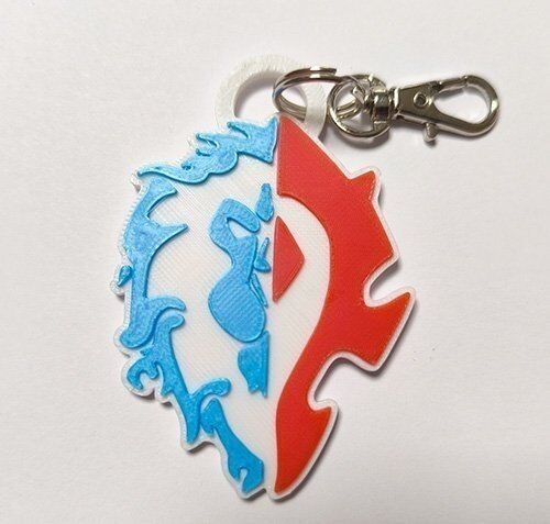 Брелок World of Warcraft Horde Alliance Keychain Варкрафт ABS пластик 6 см.